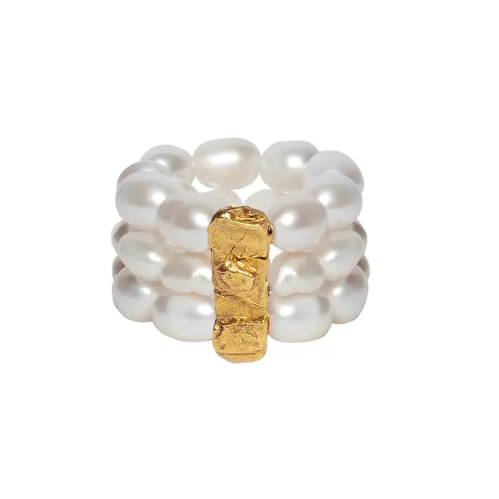 Hikari Pearl  - Barock Perlenring