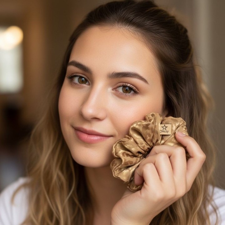 Leo Luxe Satin Scrunchie