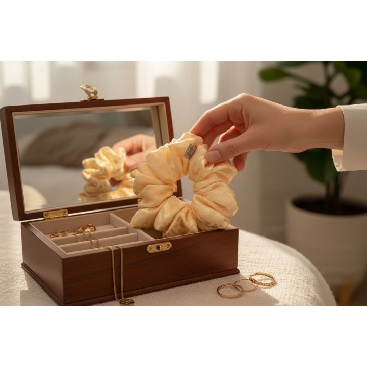 Leo Luxe Satin Scrunchie