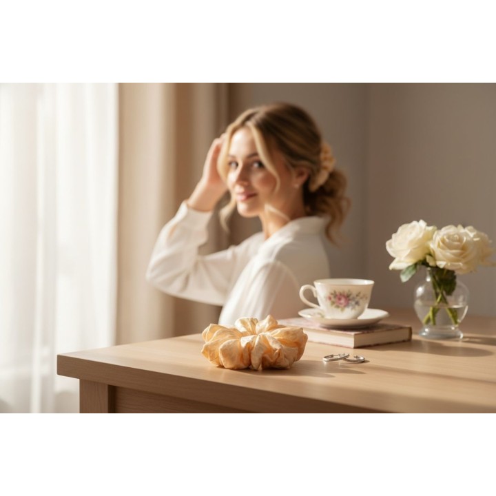 Leo Luxe Satin Scrunchie