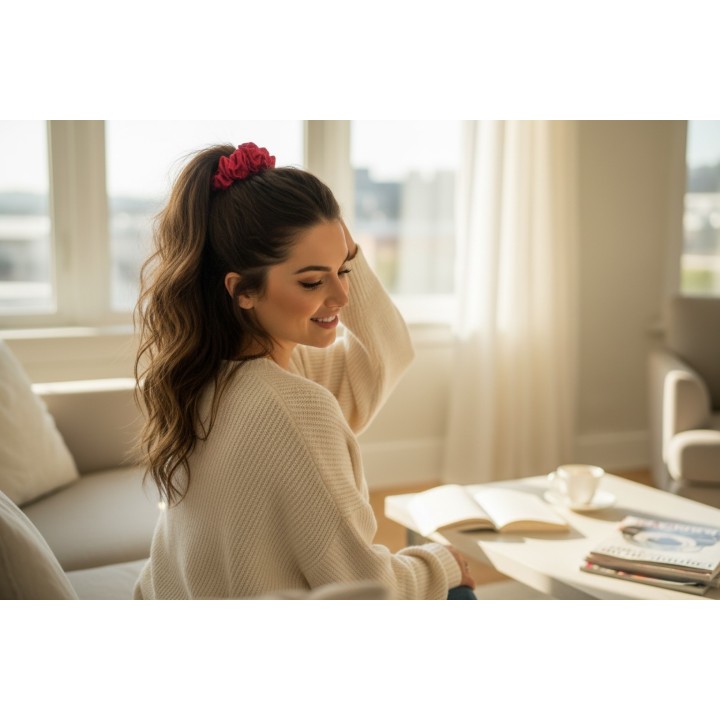 Leo Luxe Satin Scrunchie