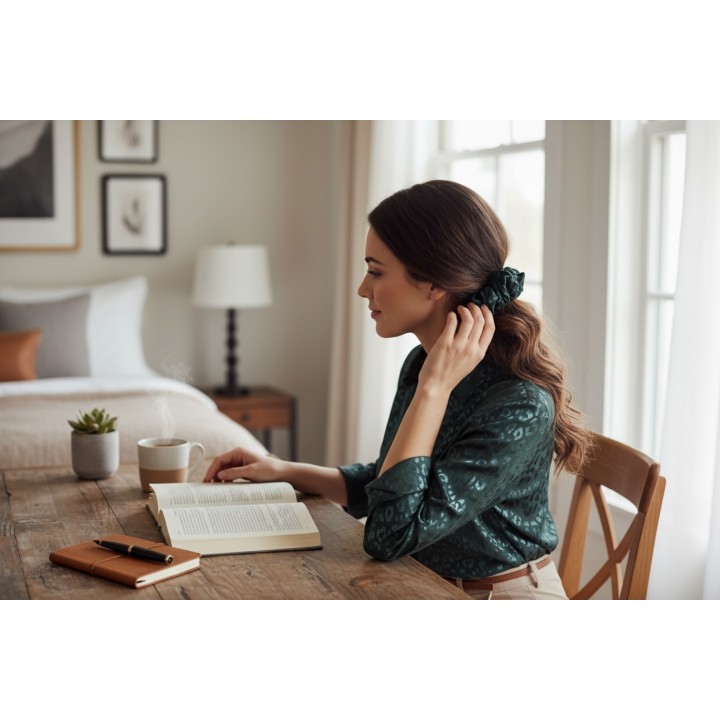 Leo Luxe Satin Scrunchie