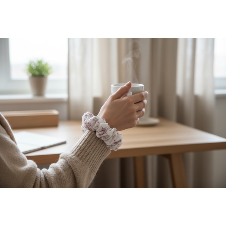 Rosé Garden Scrunchie