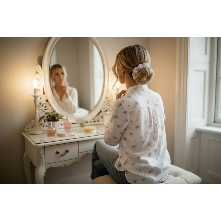 Rosé Garden Scrunchie