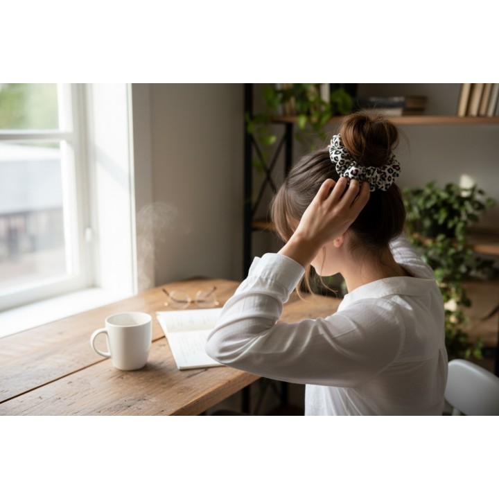 Pastell Leo Scrunchie