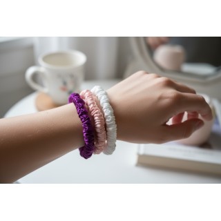 Mini Seiden Scrunchie - Velvet Plum