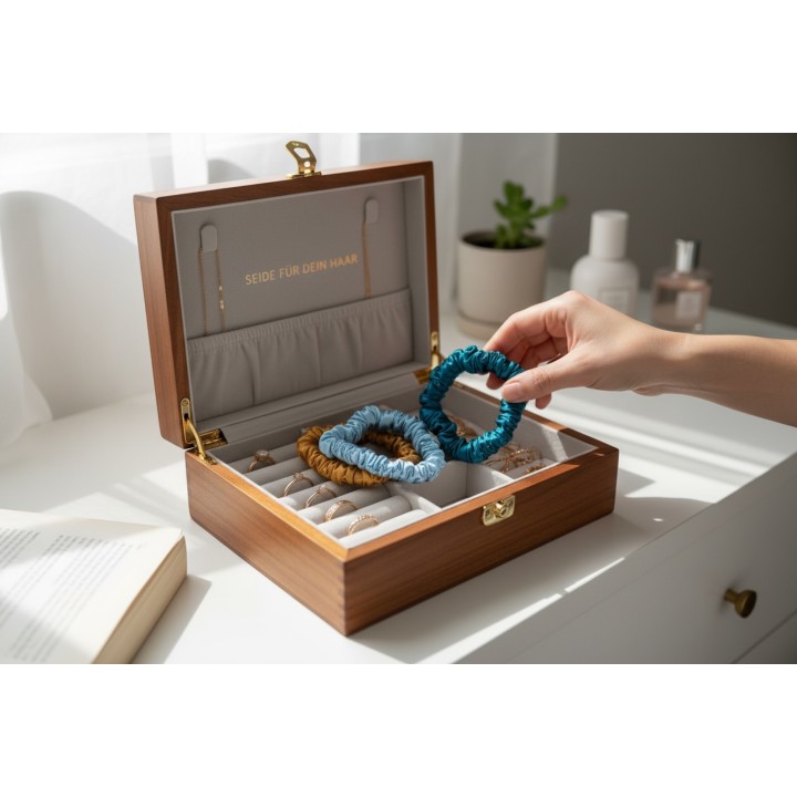 Mini Seiden Scrunchie - Golden Hour