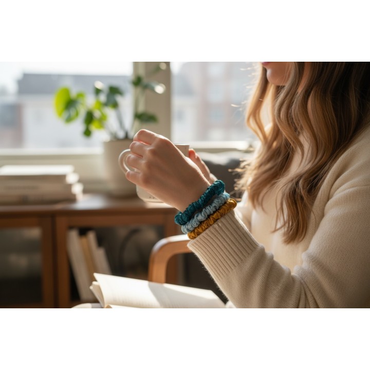 Mini Seiden Scrunchie - Golden Hour