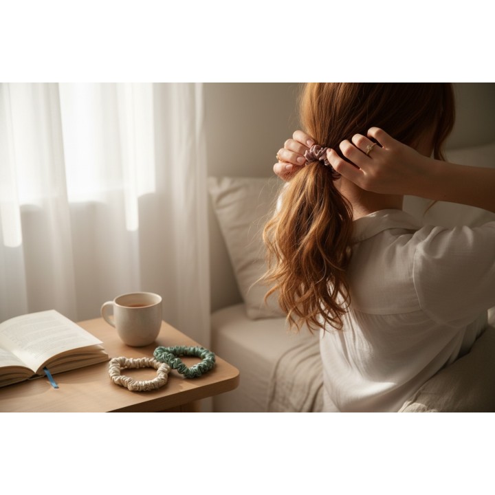 Mini Seiden Scrunchie - Fresh Start
