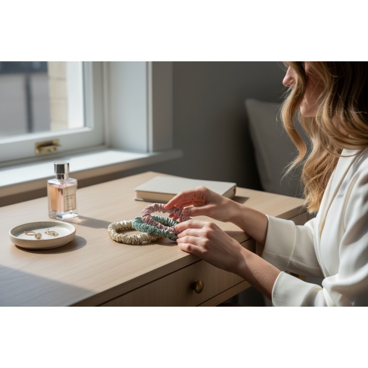 Mini Seiden Scrunchie - Fresh Start