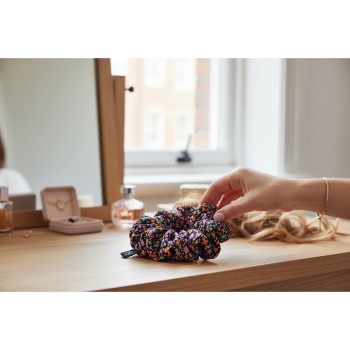 Wildflower Noir Scrunchie