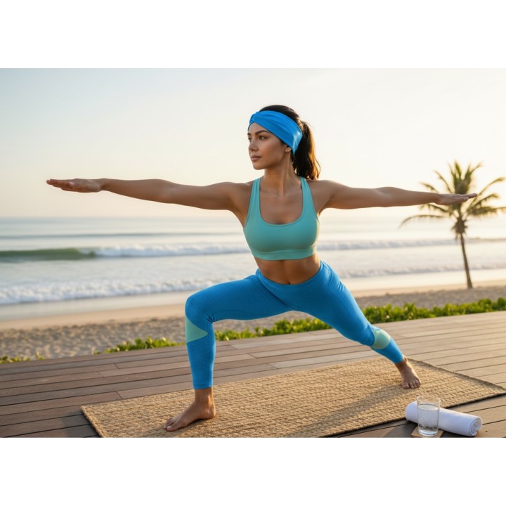 Pastel Blue Swim & Sweat Headband