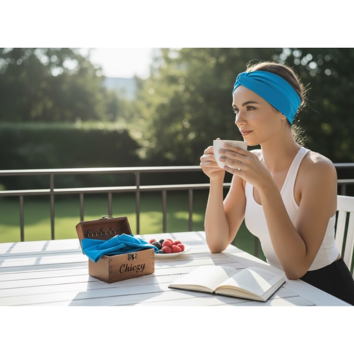 Pastel Blue Swim & Sweat Headband