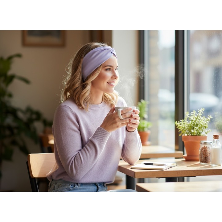 Pastel light Lilac Swim & Sweat Headband