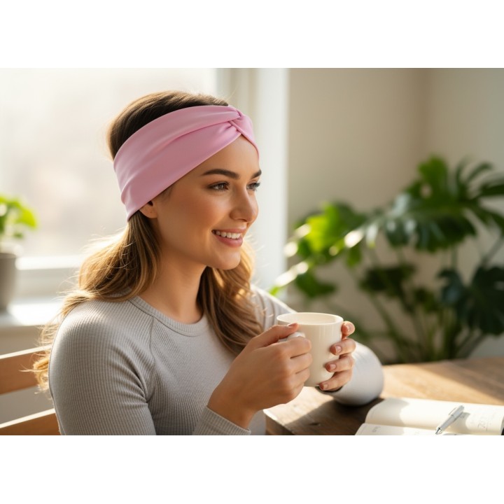 Pastel Blush Swim & Sweat Headband
