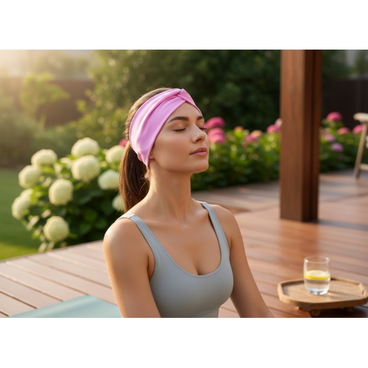 Pastel Blush Swim & Sweat Headband