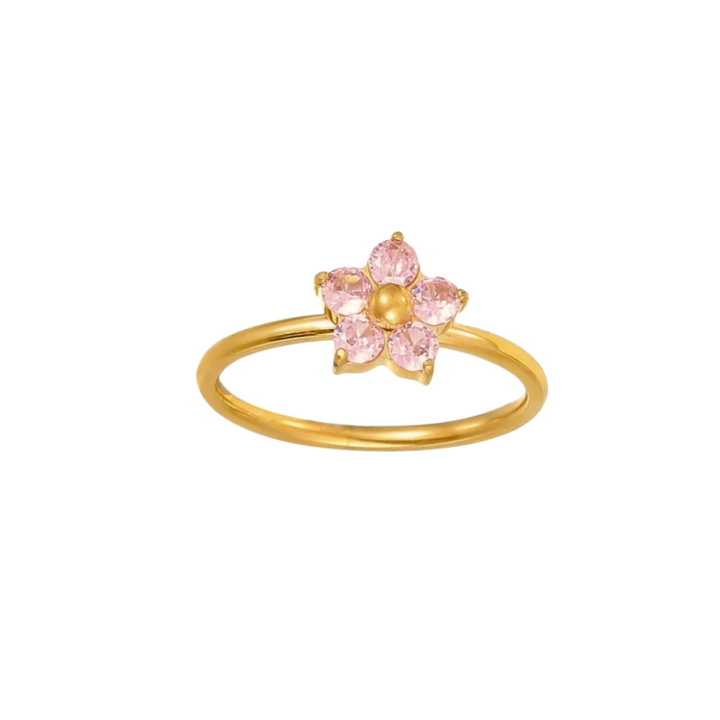 Crystal Flower Ring