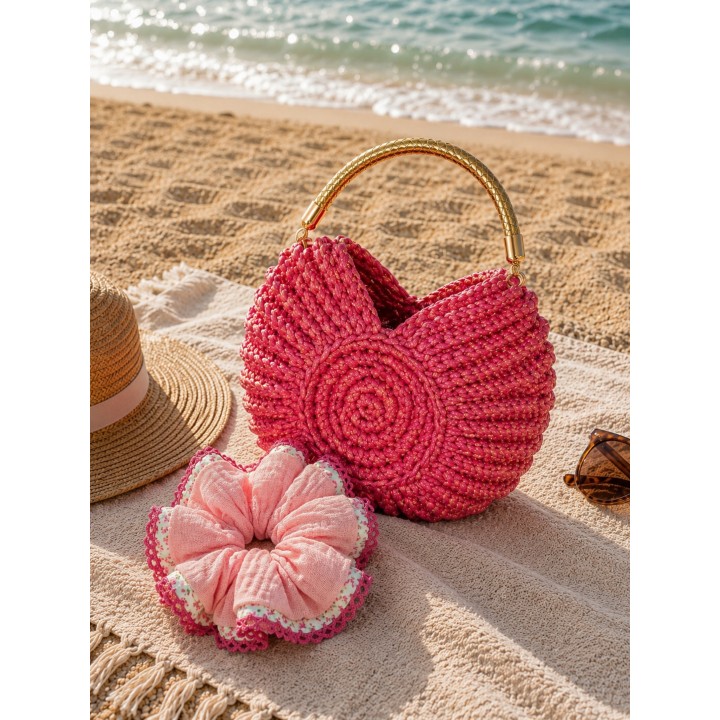 Pink Glow Shell Bag
