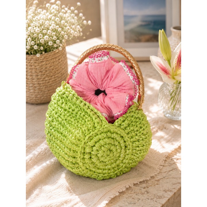Green Glow Shell Bag